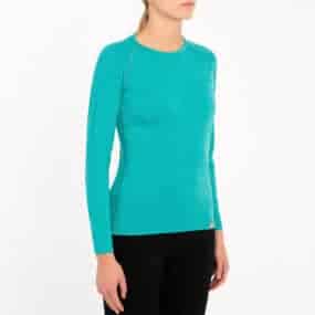 Womens Long Sleeve Shirt Top 100% Merino Wool