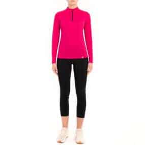 Womens Longsleeve Zip Shirt 100% Merino Wool
