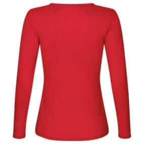 Womens V-Neck Shirt Longsleeve Merino Wool