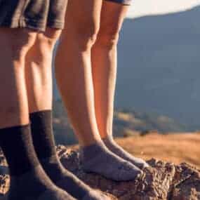low ankle sneaker socks everyday sand merino wool grey camping