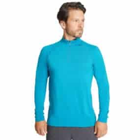 Mens Longsleeve Zip Up Shirt Merino Wool