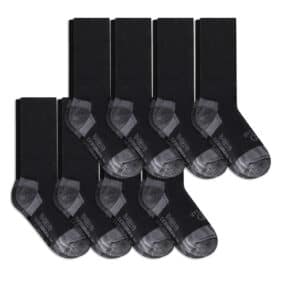 Work & Boot Socks Men Women Merino Wool Light Cushion 8 Pack