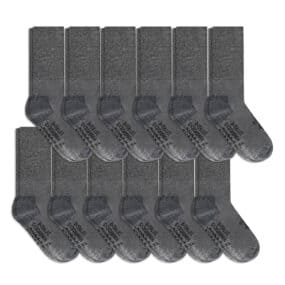Work & Boot Socks Men Women Merino Wool Light Cushion 12 Pack