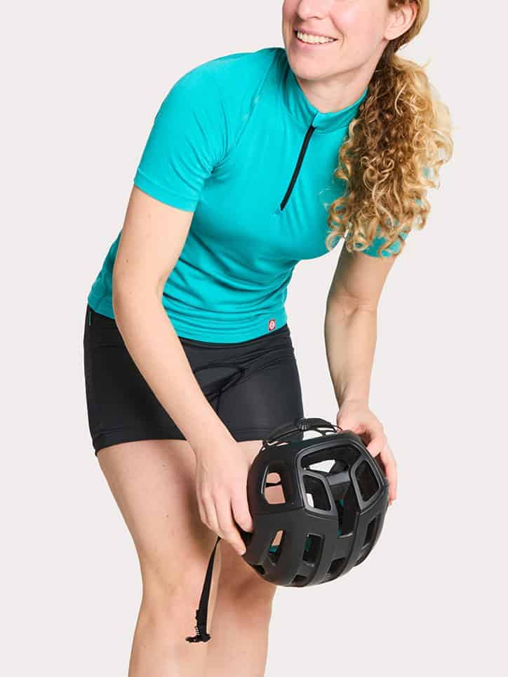 Womens Merino Bike Jersey, Slim Fit Zip-Up Shirt - Katy