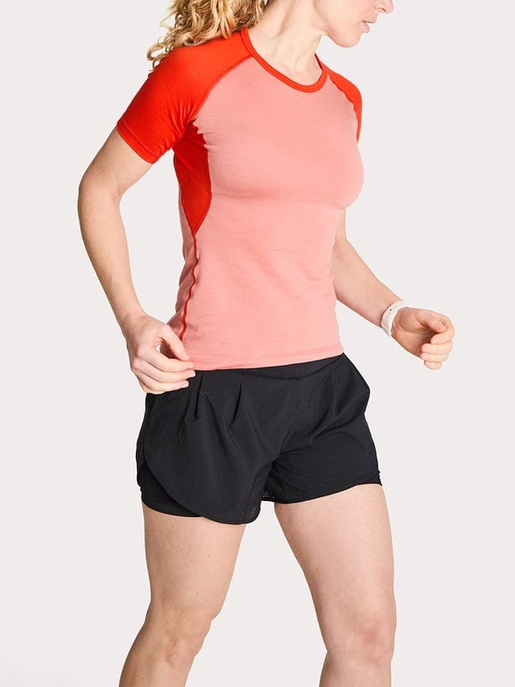 Merino Wool Color Block Slim Fit T-Shirt - Zita