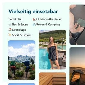 Merino Handtuch - Sporttuch - Gym - Sauna