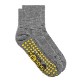 Go ABS merino wool ankle socks silver overhead NEW