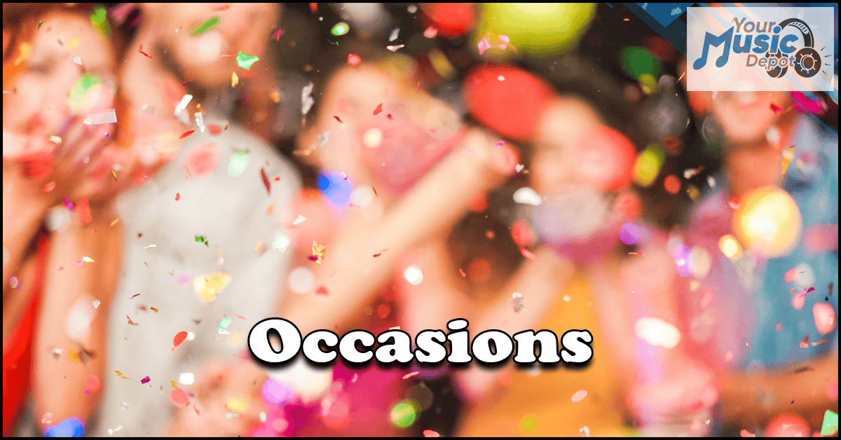 People celebrating with confetti - Songs for Special Occasions - Your Music Depot