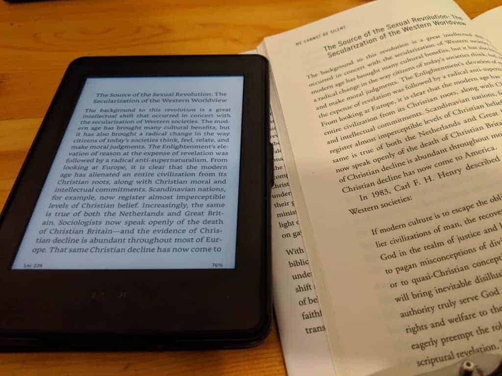 Kindle vs Paper Books