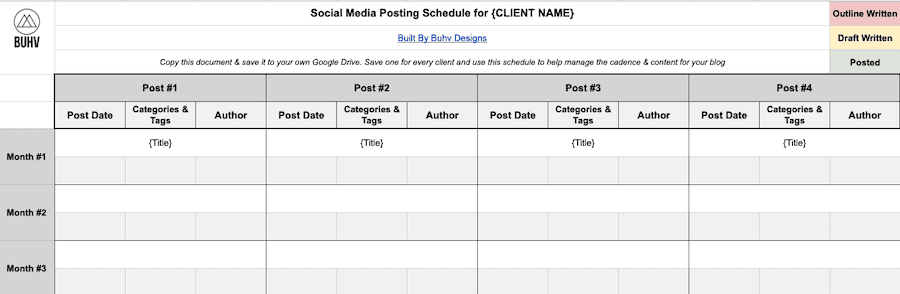 Screen Capture of Calendar