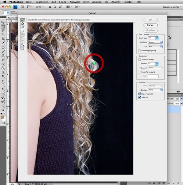 haare perfekt freistellen photoshop
