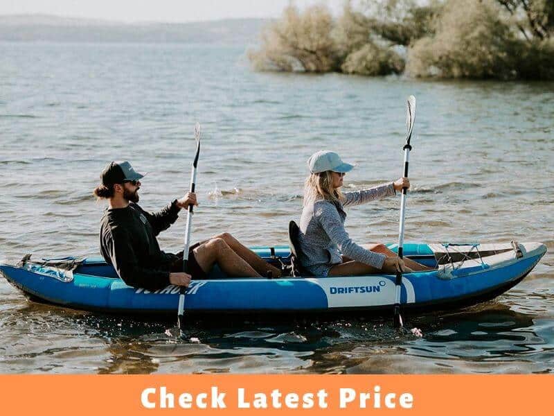 THE DRIFTSUN VOYAGER TANDEM INFLATABLE KAYAK THE DRIFTSUN VOYAGER TANDEM INFLATABLE KAYAK
