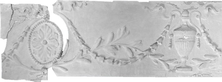 3D Σάρωση 4 damaged gypsum interior before 1