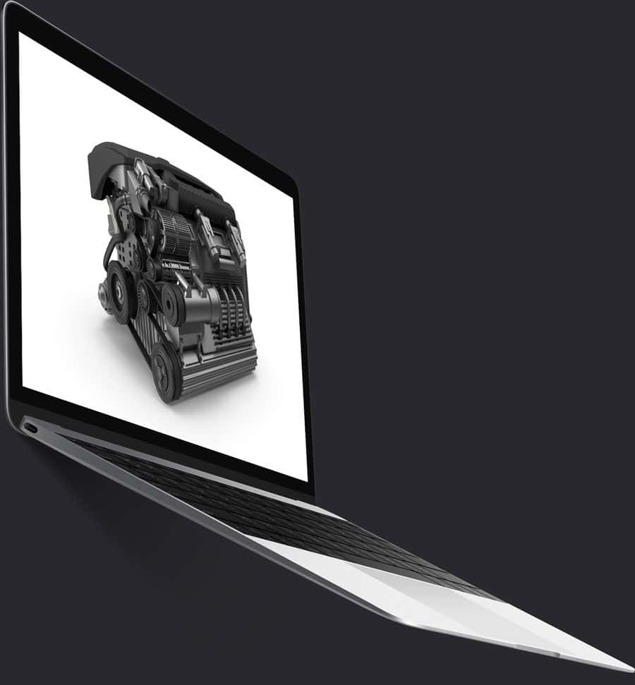 Product Design 2 engine render laptop