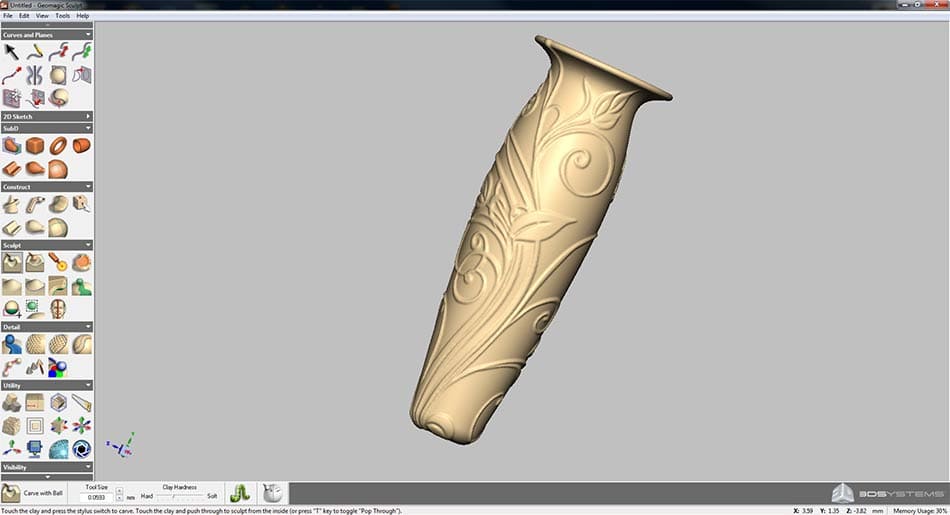 Geomagic Sculpt 1 tool handle geomagic sculpt 3d
