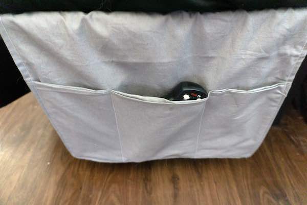 DIY Bedside or Couch Organizer