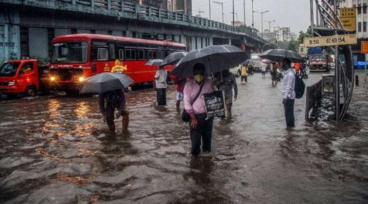 Mumbai Rains: Heavy downpour triggers waterlogging in parts of city, IMD issues red alert