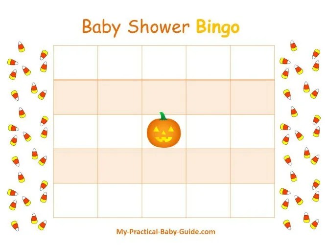 Halloween Printable Baby Shower Games