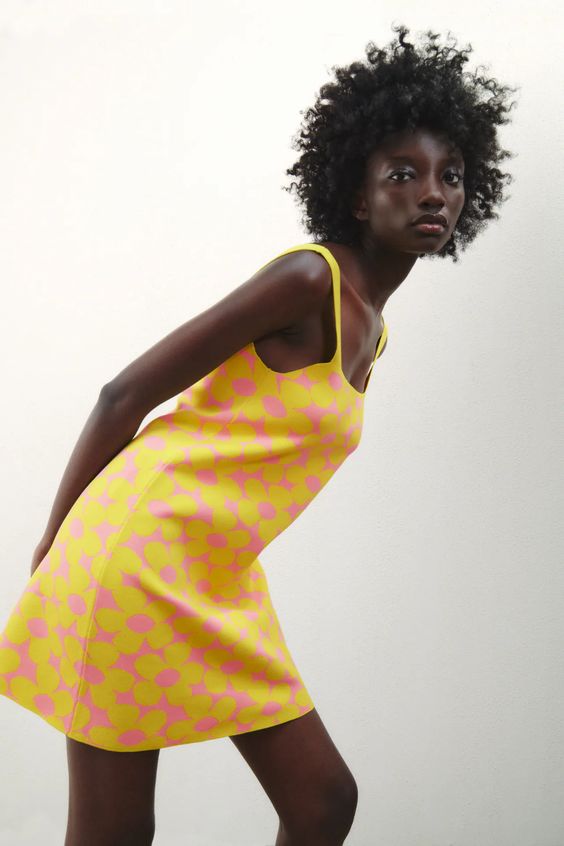 zara black summer dress