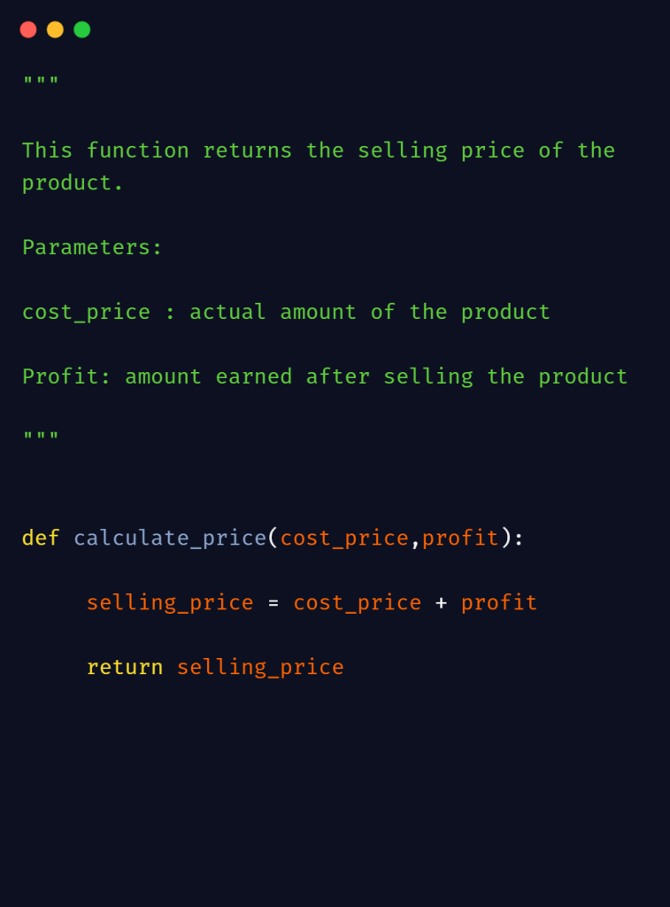 python comment