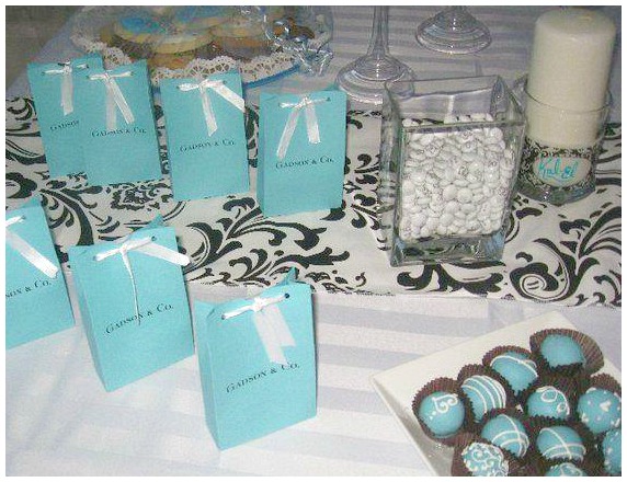 Tiffany Themed Party For A Baby Shower