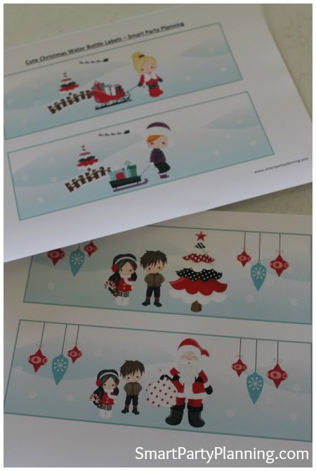 Easy Christmas Water Bottle Labels The Kids Will Love