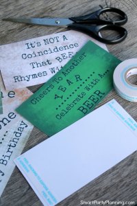 How To Easily Attach A Printable Label To Beer Bottles