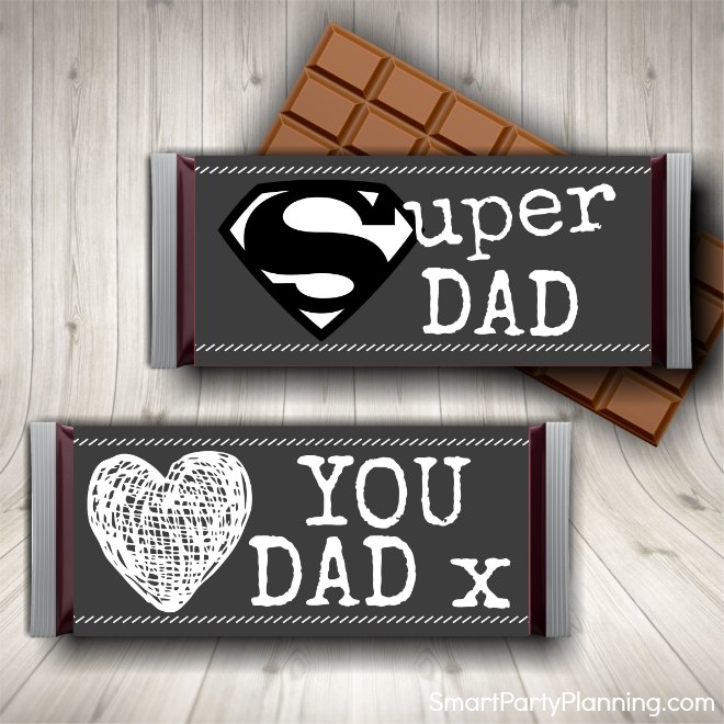 The Best Father's Day Candy Bar Wrappers That Dad Will Love