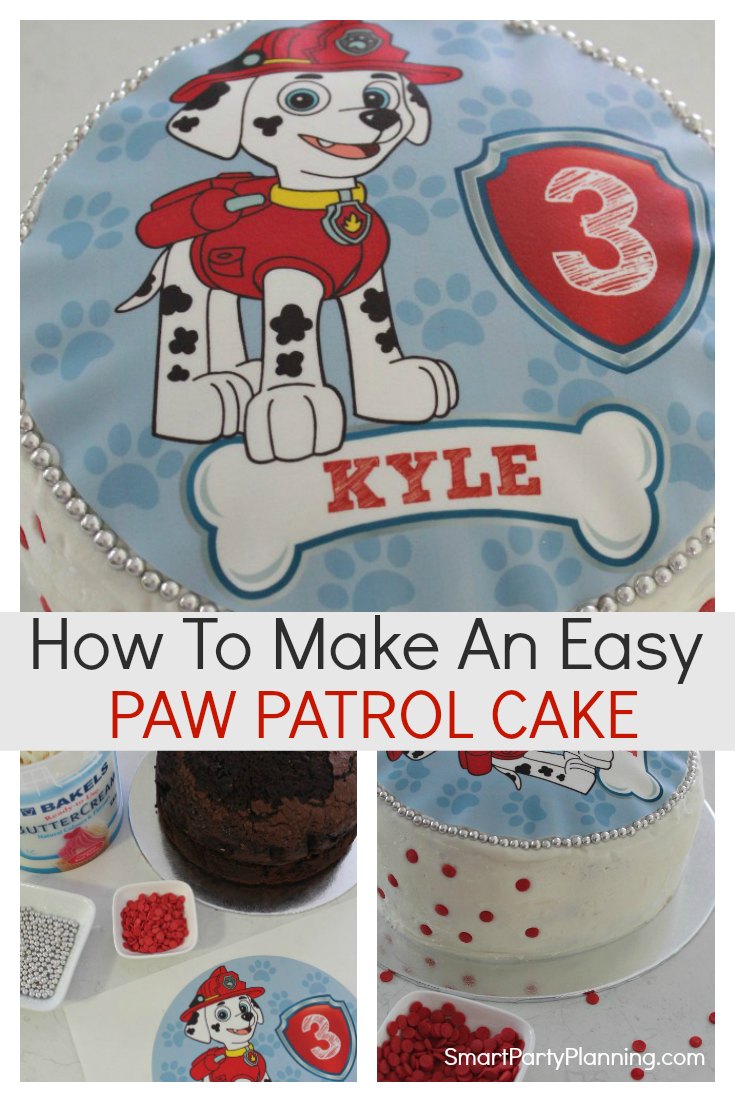 How To Make An Easy Marshall Paw Patrol Cake
