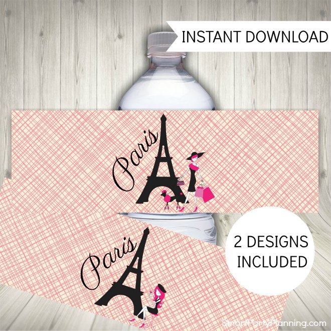 The Best Printable Paris Themed Party Decor
