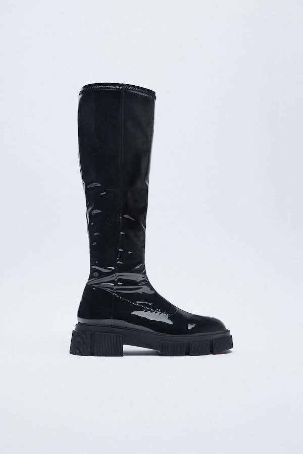 zara boots knee