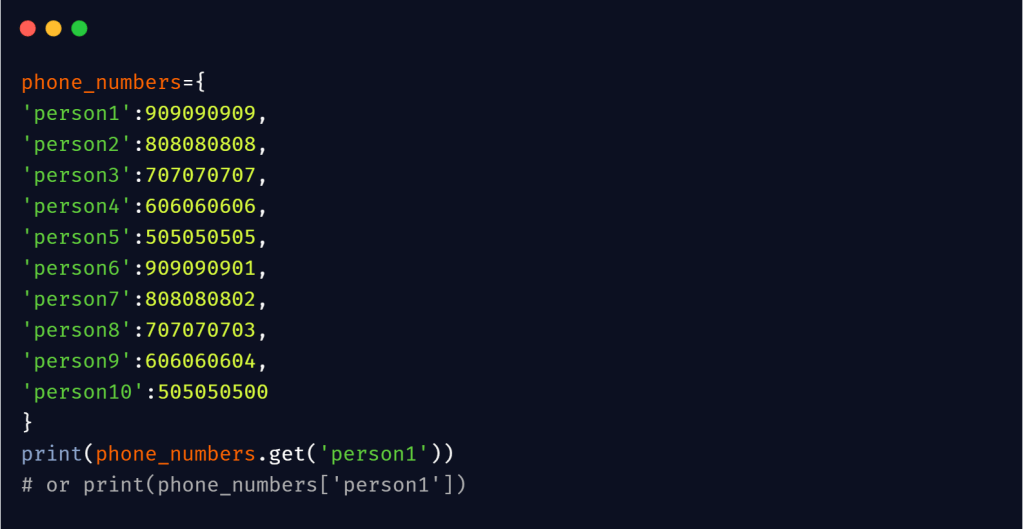 python hashmaps