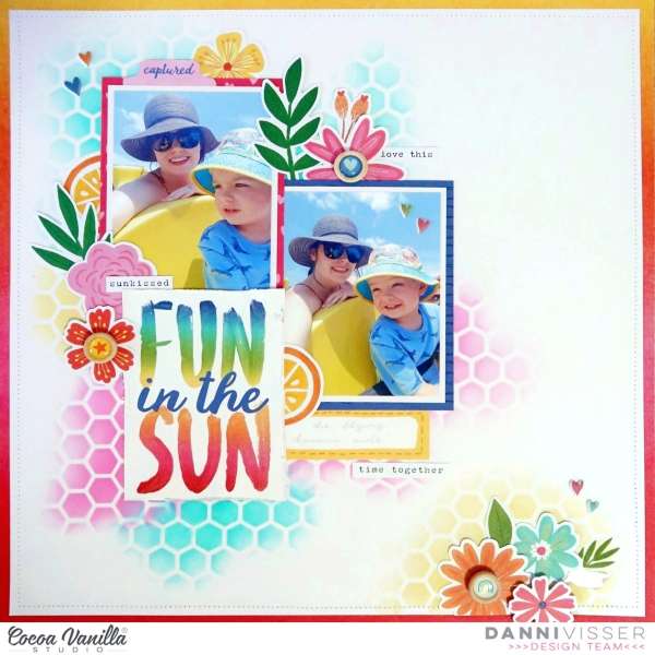 Fun the the Sun Scrapbook Layout