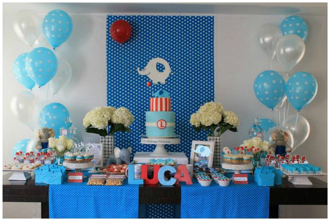 Blue Elephant Birthday Party