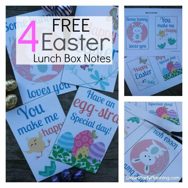 Super Cute Free Easter Lunch Box Notes For The Kids