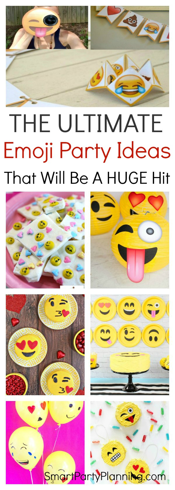 The Ultimate Emoji Party Ideas That Will Be A Huge Hit I had the intention of going big this year with decorations, but it snuck up on me. the ultimate emoji party ideas that