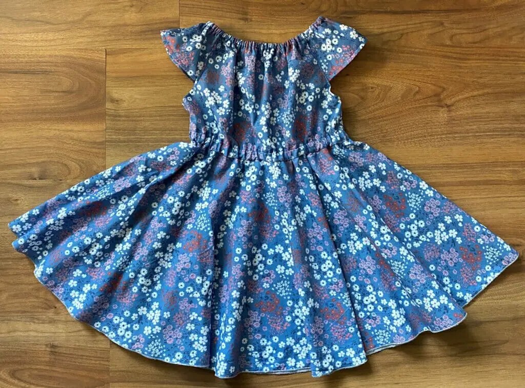 Little Girls Summer Dress with Circle Skirt - Easy Sewing Tutorial