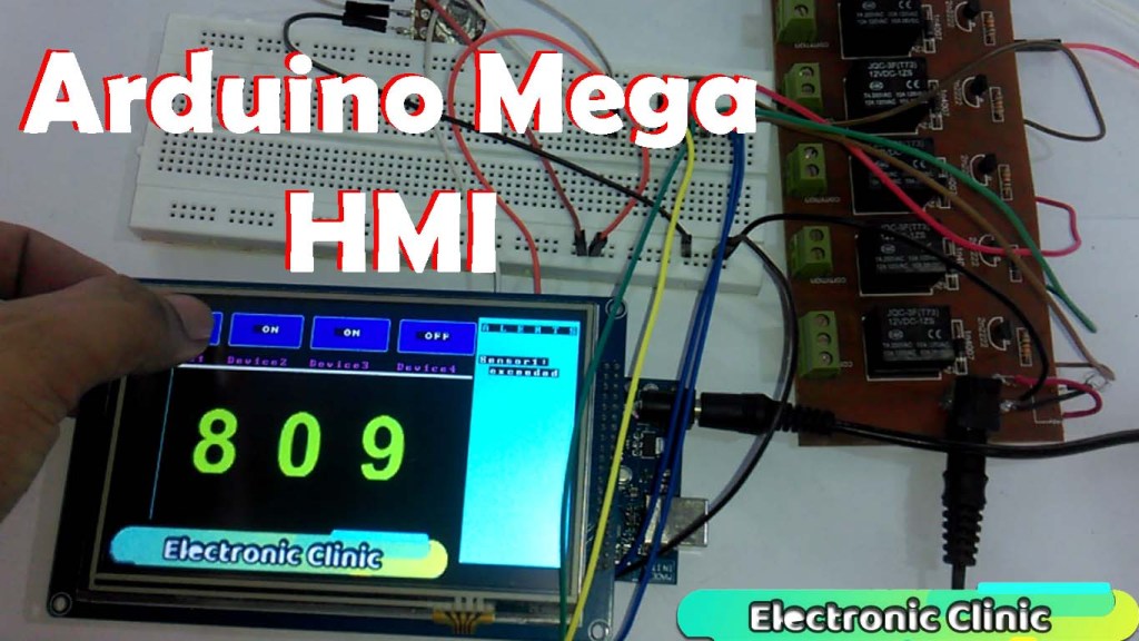 Arduino Mega GUI Touch Screen Mega HMI Touch Screen TFT 5 inch
