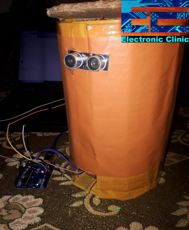 Smart Dustbin using Arduino, Ultrasonic Sensor, and Servo Motor