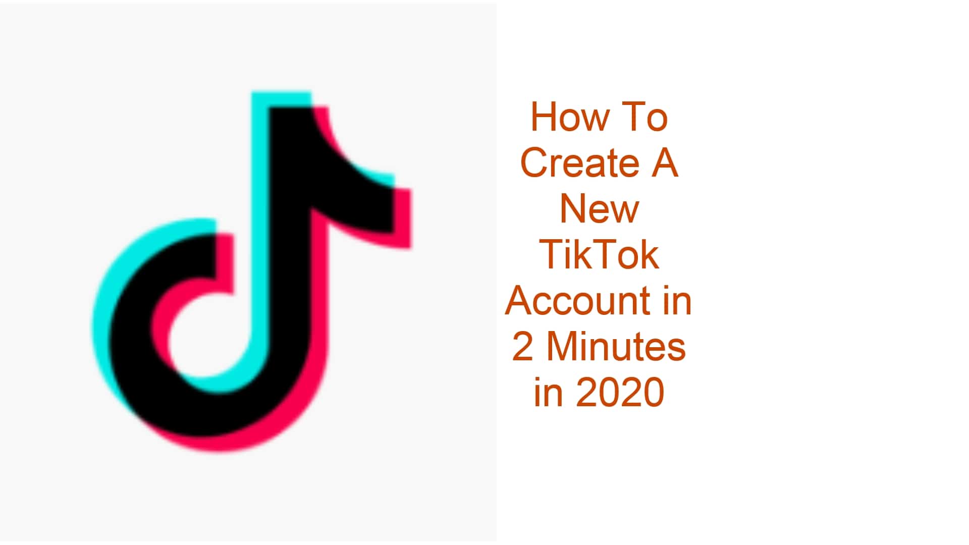 tiktok create account email