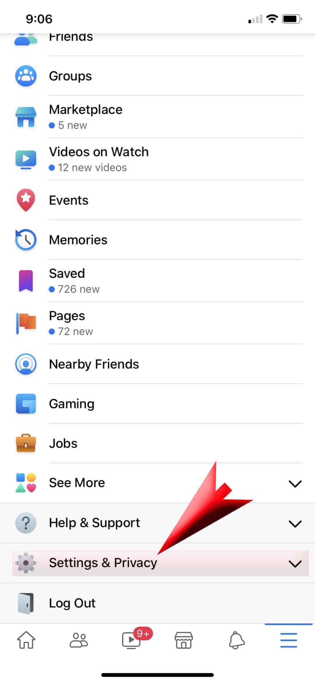 récupérer les messages facebook supprimés - paramètres et menu de confidentialité