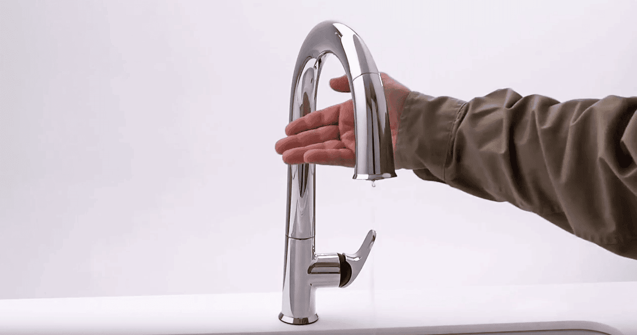 lighted touchless kitchen faucet