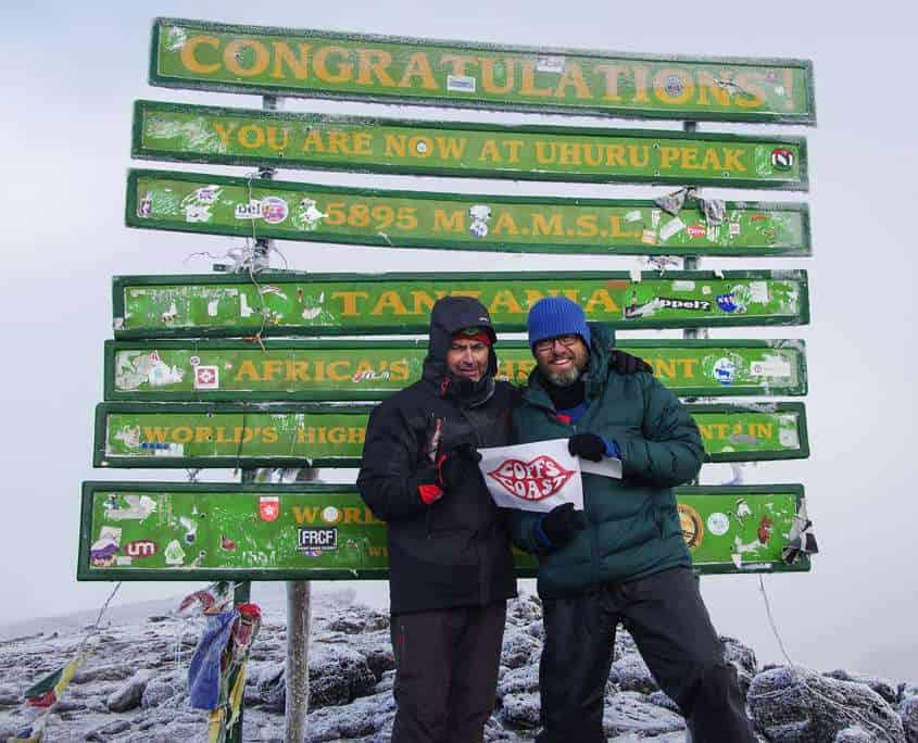 Success with the charity trek standing on the summit of Mt Kilimanjaro