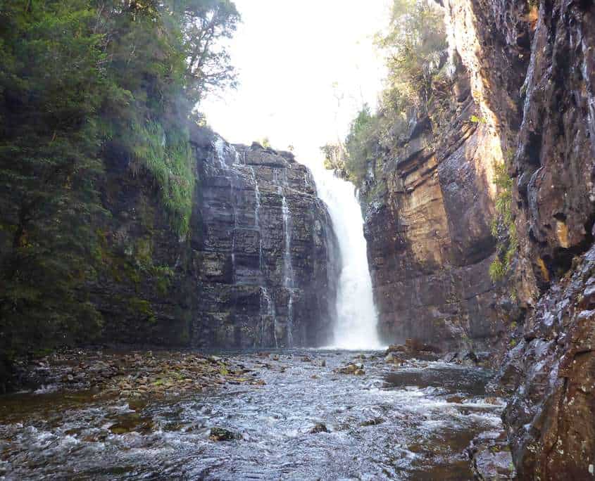 Hartnett Falls on the Overland Track Tasmanian Adventure