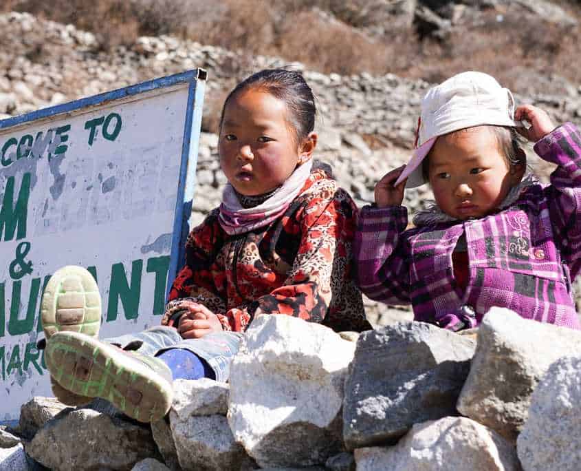 The Everest Base Camp trail is home to many beautiful Nepalese children