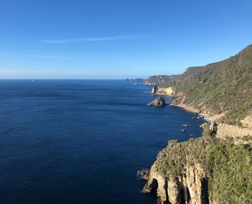 Views along the coastal track on the Three Capes Track