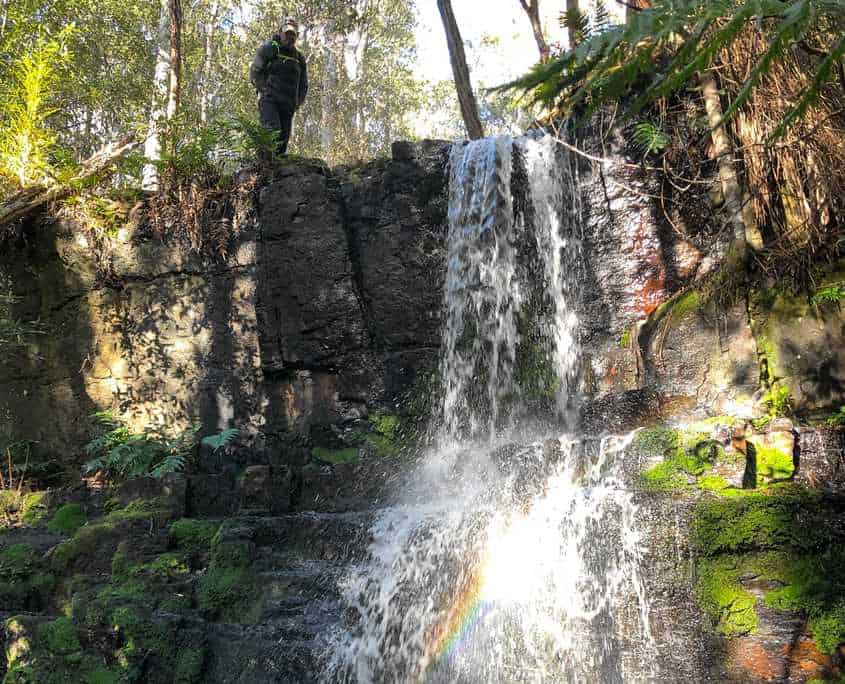 A waterfall on the walk to Fortescue Bay on the Tasman Peninsula