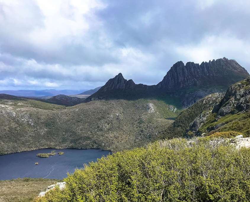Views from Marions Lookout on The Overland Track in Tasmania