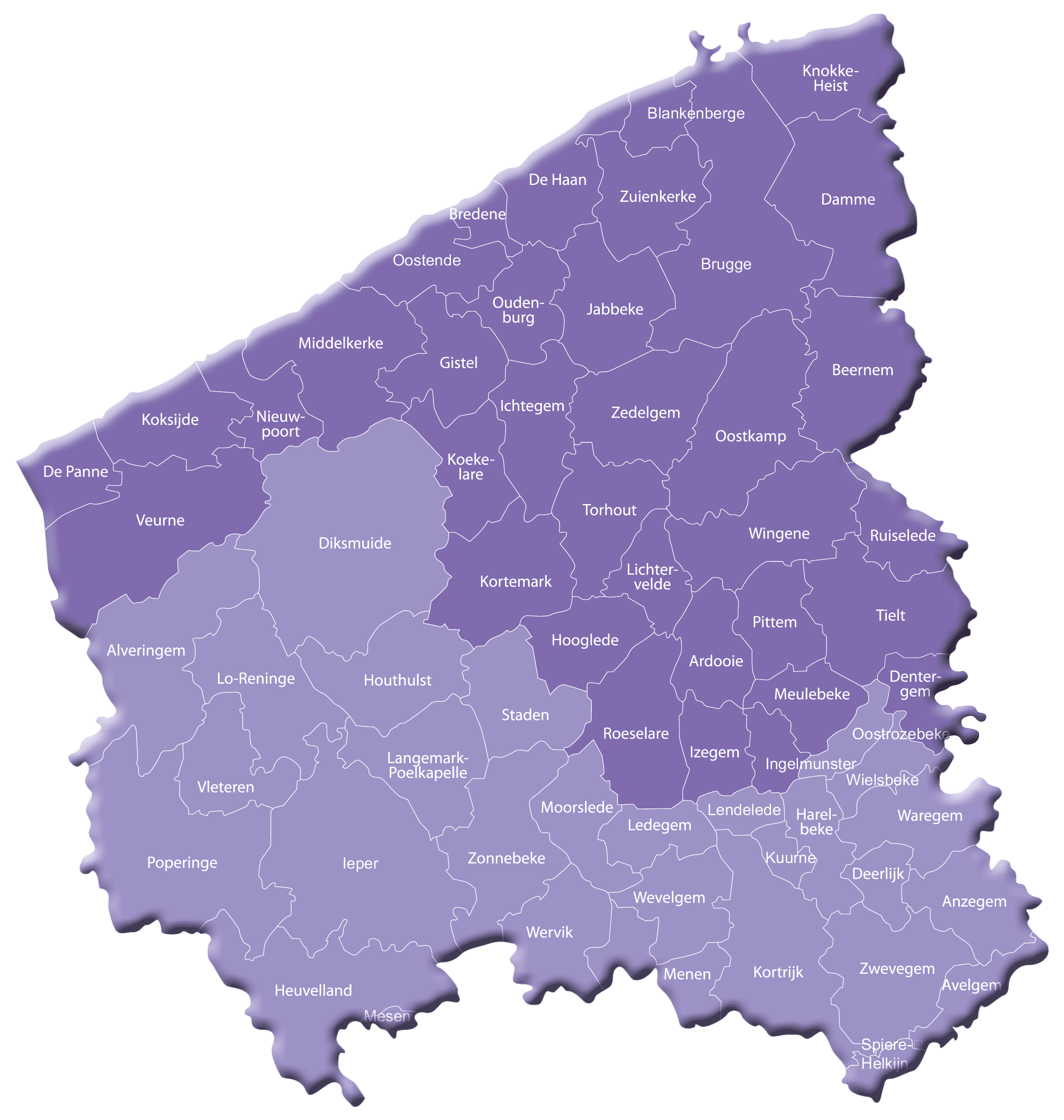 Werkterrein advideurs West-Vlaanderen