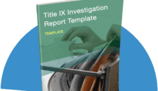 Title IX Investigation Report Book Cover